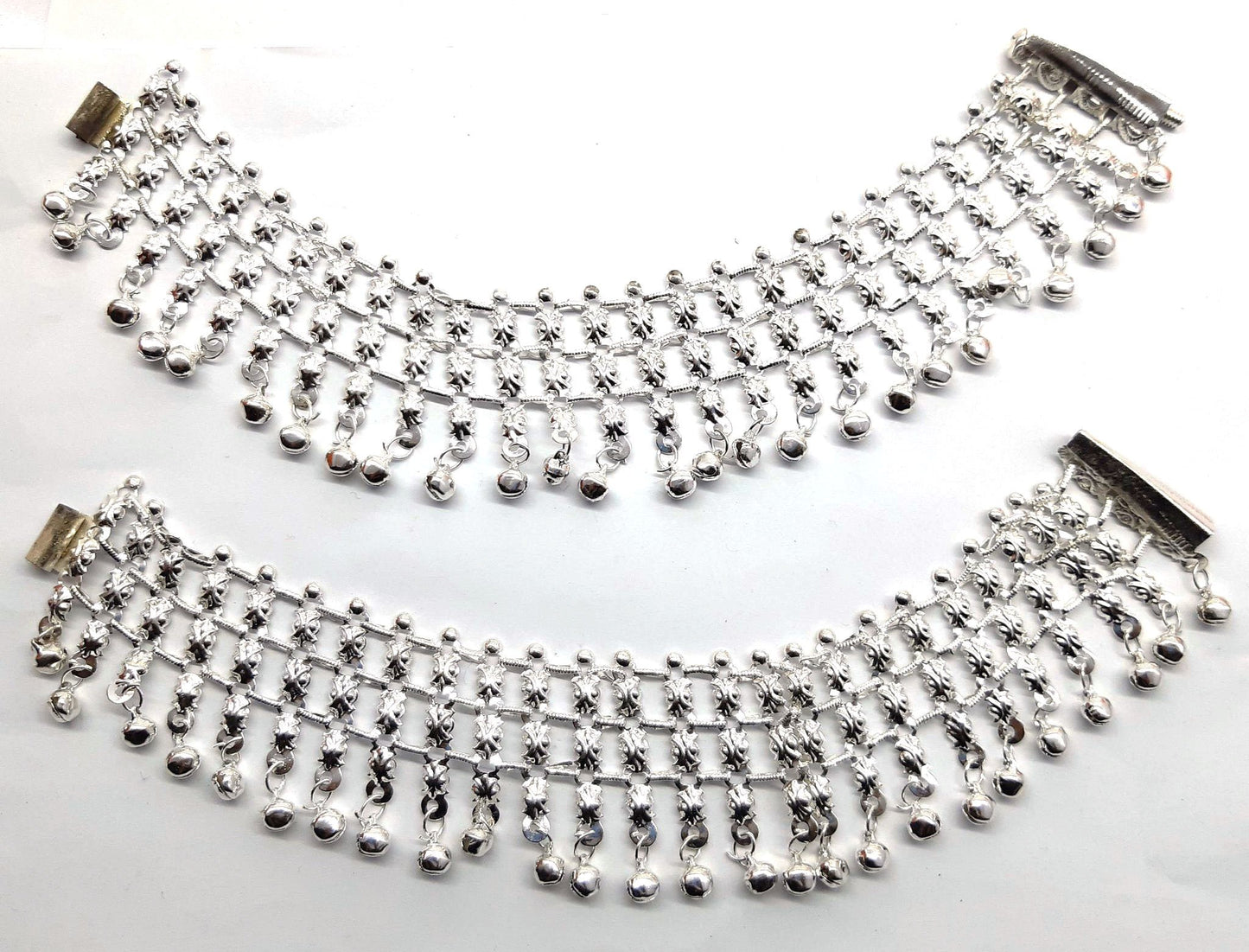 Three Line Anklet Silver Payal grr plfrsra3f-b
