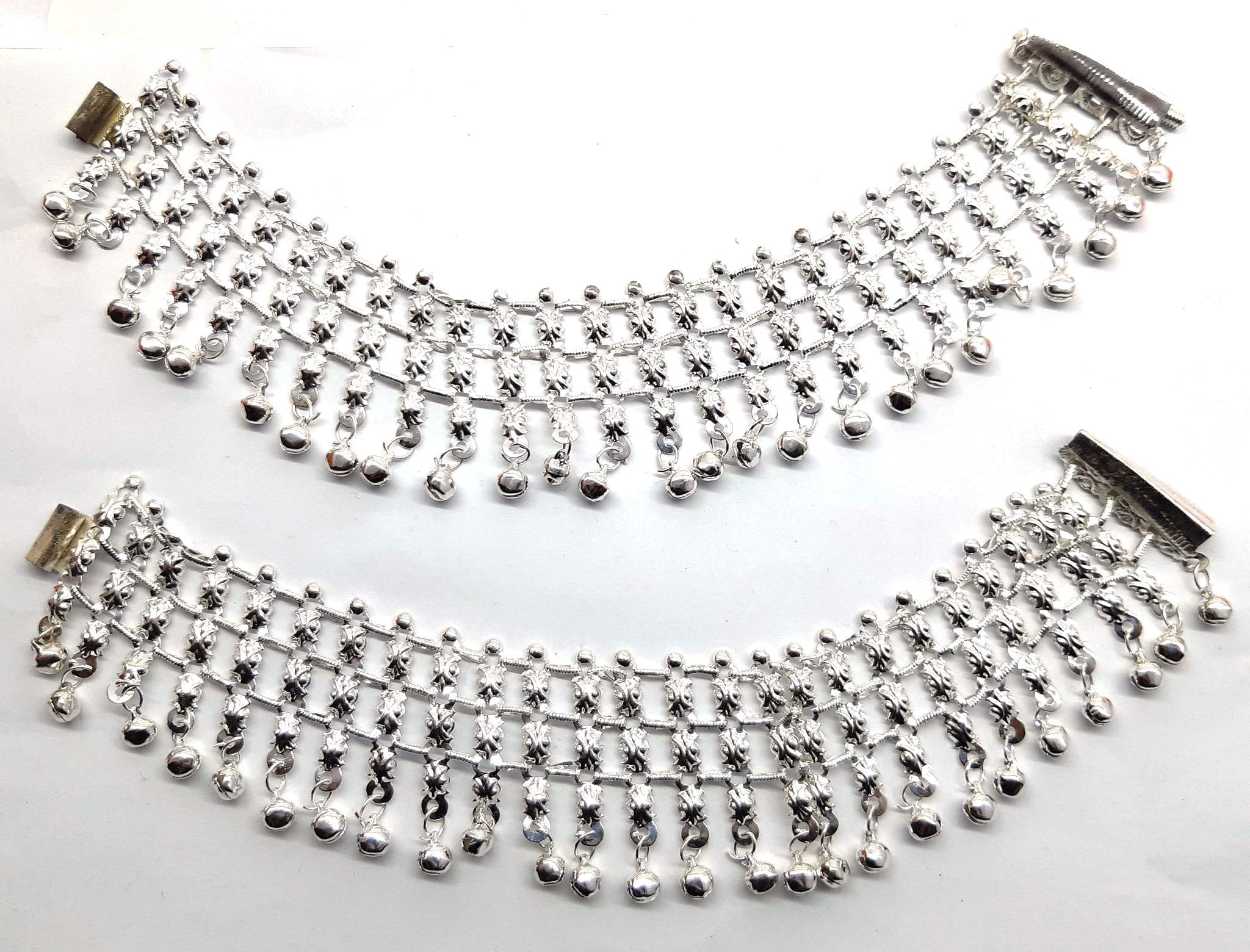 Three Line Anklet Silver Payal grr plfrsra3f-b