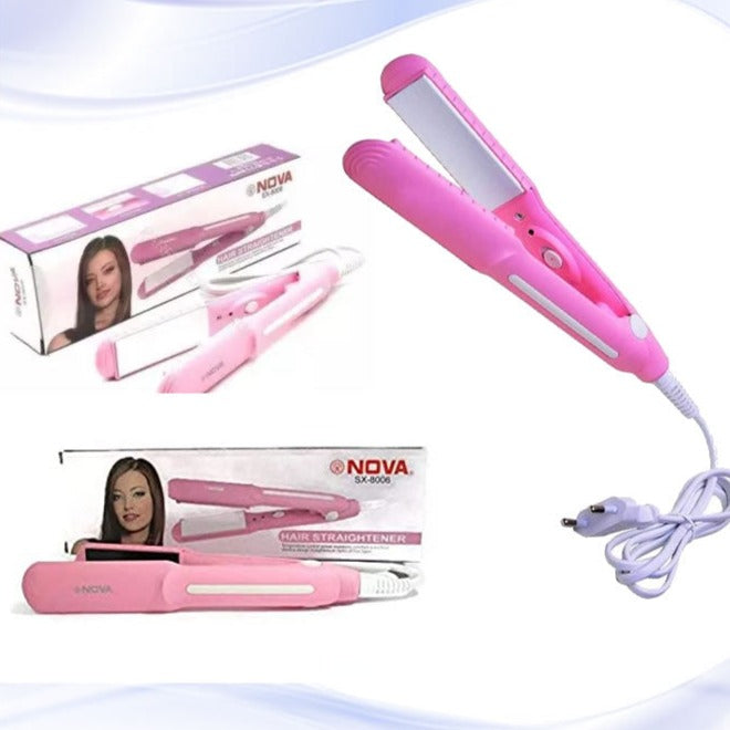 Nova Hair Straightener SX-8006 - Mini Hair Straightener Hair Styling I – Loto.pk
