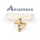 Golden Female Finger Ring With Sevral Stone Engagement Wedding Rings fgfrgdf1m-3