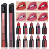 Fab 5 Steps Pop-Up Pen Style stick - 5 in 1 Moisturizing Matte Finish - Lipstick Set  5smlmiz9b-7