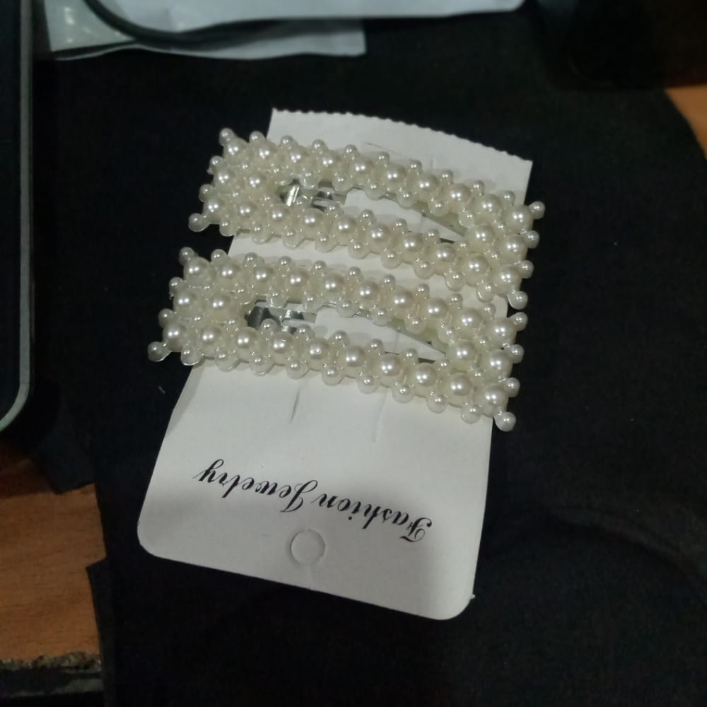 1 pair New Fashion Pearl Hair Clip for Women Elegant Korean Design Snap Hair Styling Accessories cpfrpwc4c-1