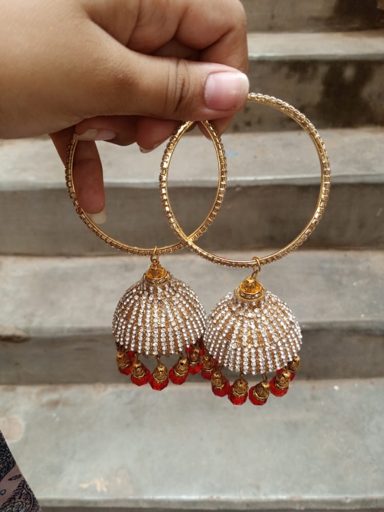 Bridal Latkan Jhumka Bangles For Women Fashion Jewellery blfrrde2c-1