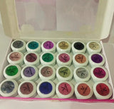 Professional Shimmer Glitter Shimmering Eye Shadow Glitter Powder Set Nail,Face & Eye (Pack of 24pcs)  (Multicolour)   mrgemiz4n-4