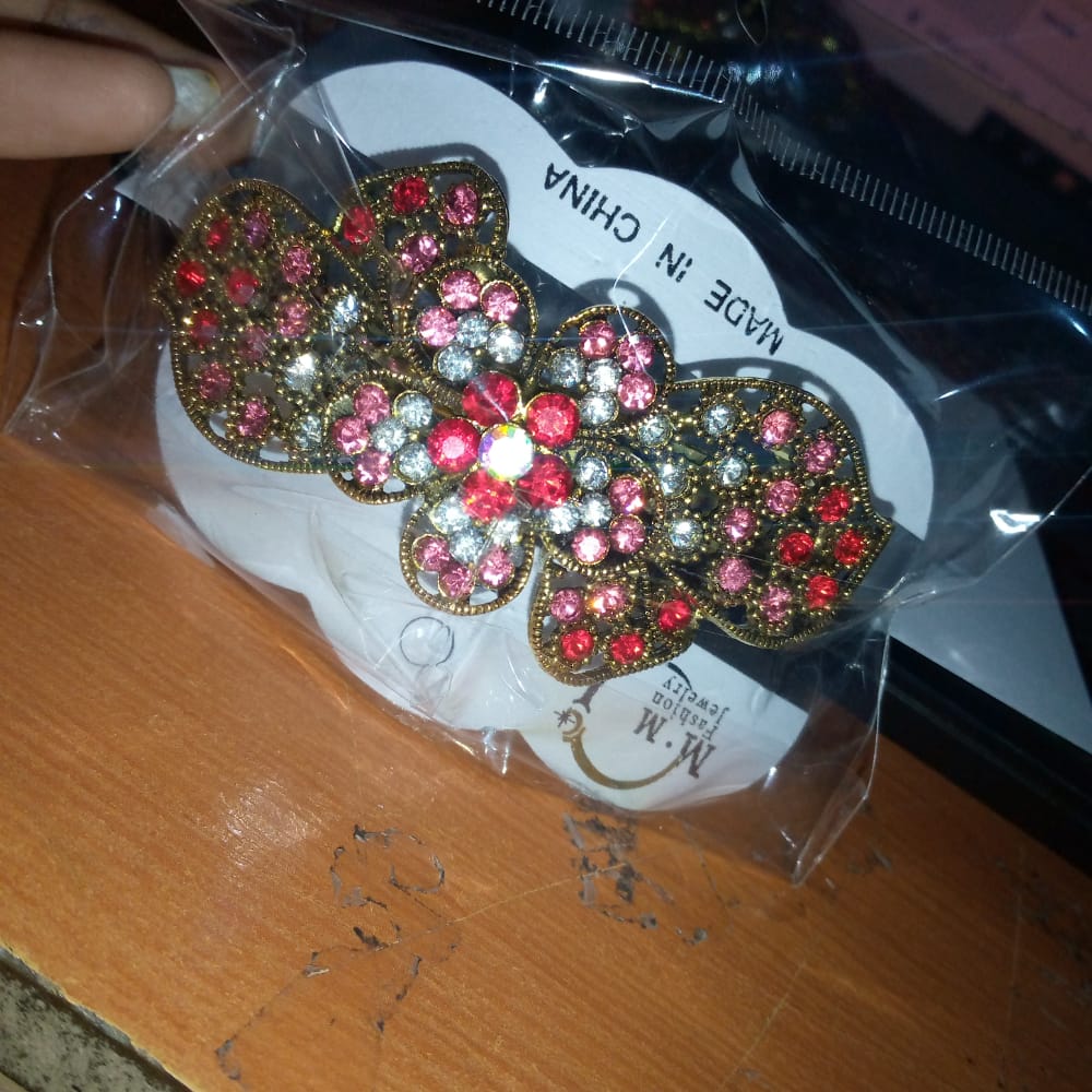 Multi Hair Barrettes for Women Elegant Hair Clips Vintage Crystal Stone Hairpins Flower Hairgrips Party Wedding Headwear hpfraec6b-1
