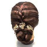 Stylish Flashing Ornaments Rhinestone Pearl Bridal Hair Clip Accessories Jewelry Wedding Elegant Crystal Bride Hair Comb Headwear hpfrcrd1d-6
