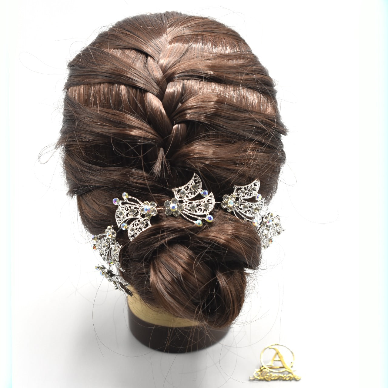 Stylish Flashing Ornaments Rhinestone Pearl Bridal Hair Clip Accessories Jewelry Wedding Elegant Crystal Bride Hair Comb Headwear hpfrcrd1d-6