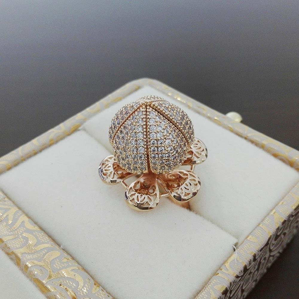 Flower 360 Rotation Bloom Ring For Women & Girls Adjustable fgfrgdf1j-e