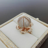 Flower 360 Rotation Bloom Ring For Women & Girls Adjustable fgfrgdf1j-e