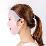 Silicone Moisturizing Mask Sheet Face Mask Prevent Evaporation-White