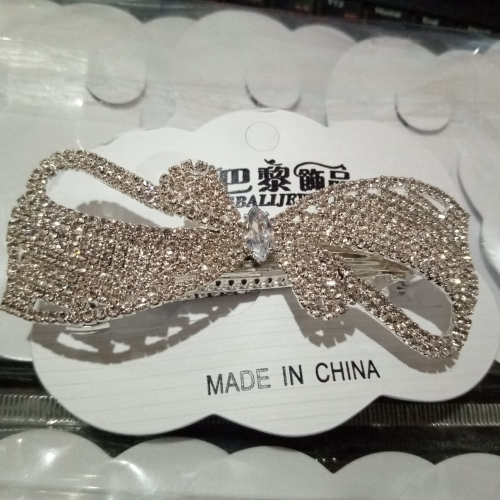 Partywear Collection Designer Back Hair Clips Wedding Hair Accessories|Back Pins for Girls & Women Hair Clip  (Silver, Gold)