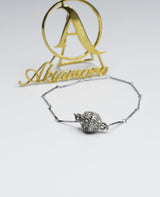 GIVA Classic Silver and golden Zircon Pendant With Chain nkfrsra4j-6