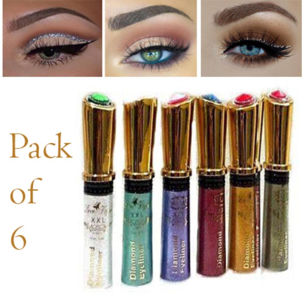 Pack of 6 - Glitter Eyeliner - Multicolor erfrmis3b-1