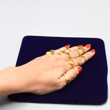 15 Pcs/Pack Golden and Silver Ring Set  Vintage Punk Rings Fashion Jewelry for Women Party Gifts fgfrgrf2m-1