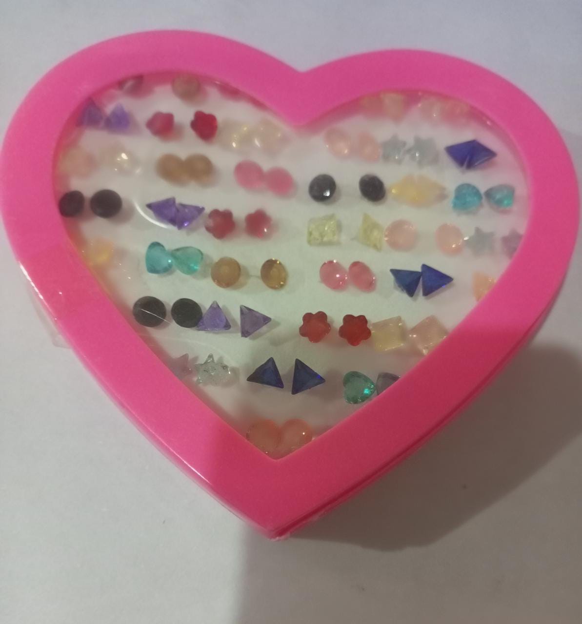 36 pairs Mixed Styles Rhinestone Flower Geometric Animal Crystal Plastic Small Stud Earrings Set For Women Girls Jewelry