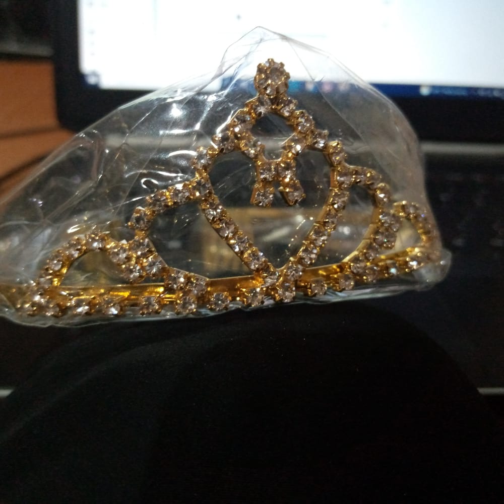 Golden  Color Silver Crystal Crowns Bride tiara Fashion Queen For Wedding Crown Headpiece Wedding Hair Jewelry Accessories cnfrgdc6d-1