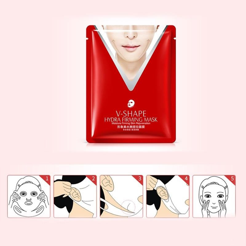 V Shape Lifting Facial Mask Face Slim Chin Check Neck Lift Peel-off Mask V Shaper Facial Slimming Bandage Mask Skin Care tools  mkfrweu1d-4