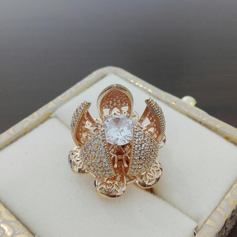 Flower 360 Rotation Bloom Ring For Women & Girls Adjustable fgfrgdf1j-e