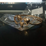 Gold Plated Golden Color Imported High Quality Bracelet With White Zircon For Girls And Women Party And Wedding Gift For Ladies btfrgda6f-1