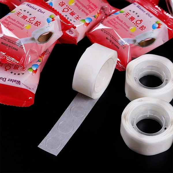 PACK OF 100 GLUE DOTS, ADHESIVE GLUE DOTS FOR STICKING BALLOONS BIRTHDAY BALLOON DECORATION TAPE  gefrwev1e-1