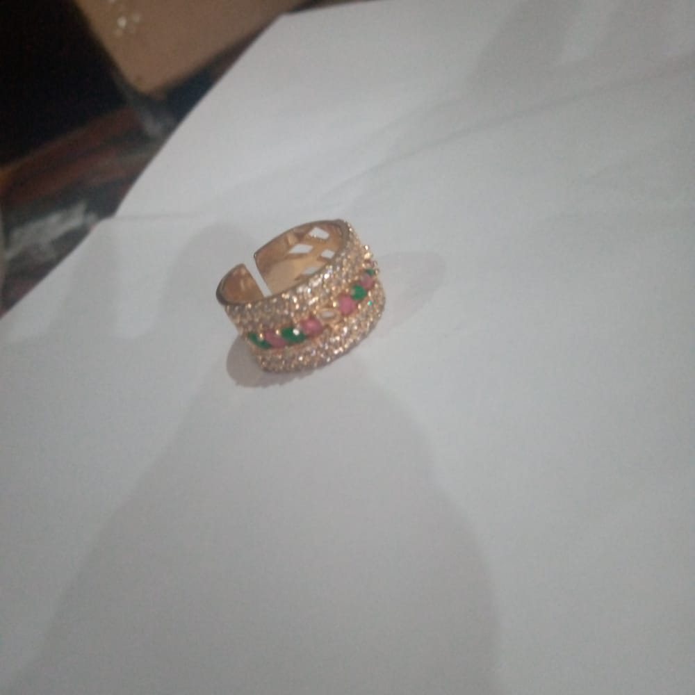 2020 Gold Zircon Rings For Women Opening Adjust Finger Ring Ladies Golden Wedding Rings Women Silvery Jewelry Ring Gifts fgfrmif1j-b