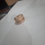 2020 Gold Zircon Rings For Women Opening Adjust Finger Ring Ladies Golden Wedding Rings Women Silvery Jewelry Ring Gifts fgfrmif1j-b