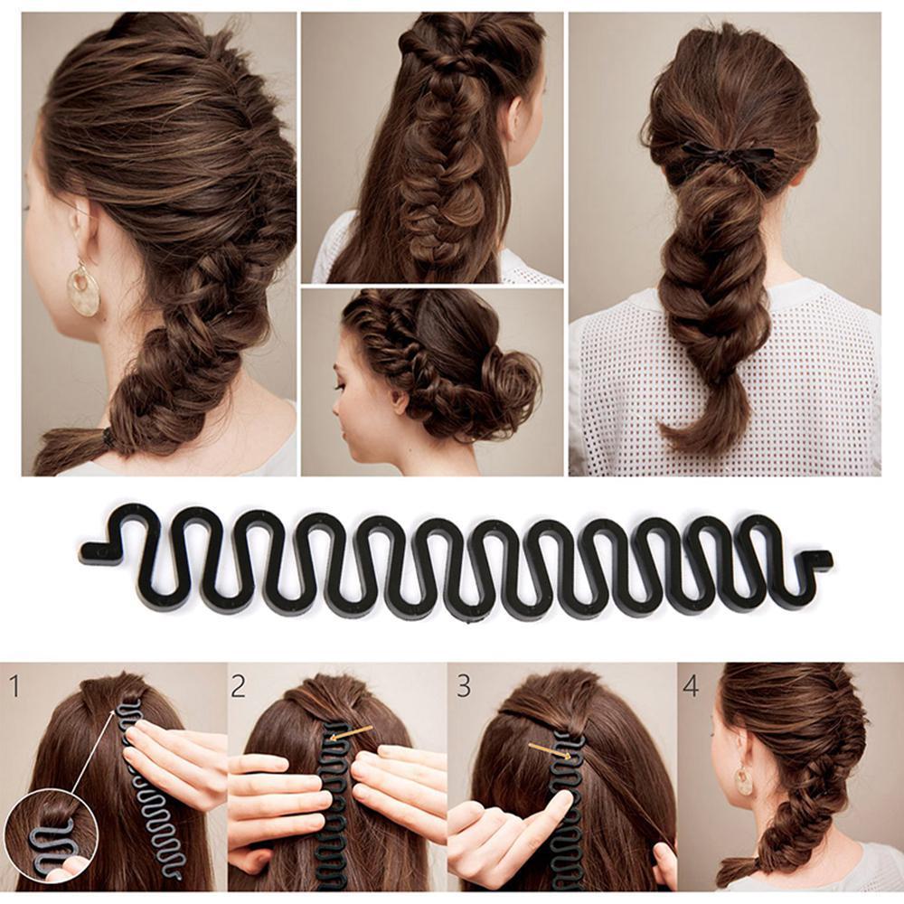 Hair Styling Set, Fashion Hair Design Styling Tool Accessories DIY Hair Accessories Tool Kit Hair Sculpting Tool Kit, Magic ple Quick Spiral Braide  htfrbks6j-1