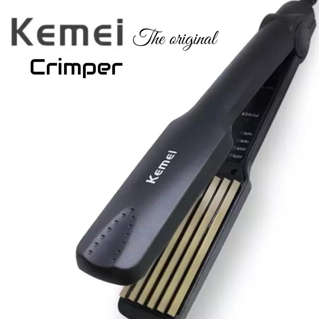 Hair crimper outlet straightener