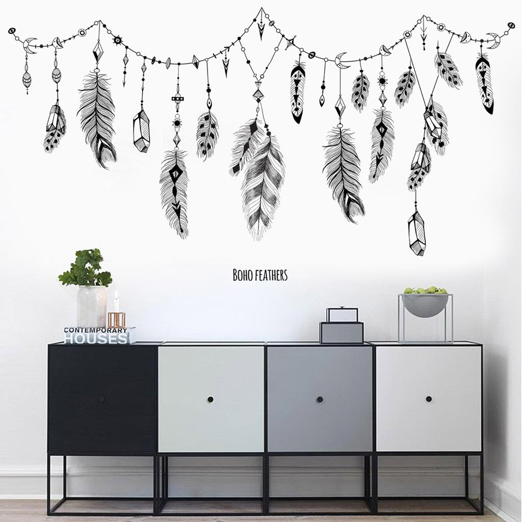 World Beauty's Macro he JM7339 can be Combined to Remove Wall Stickers Small Pure and Fresh and Feathers Decorating