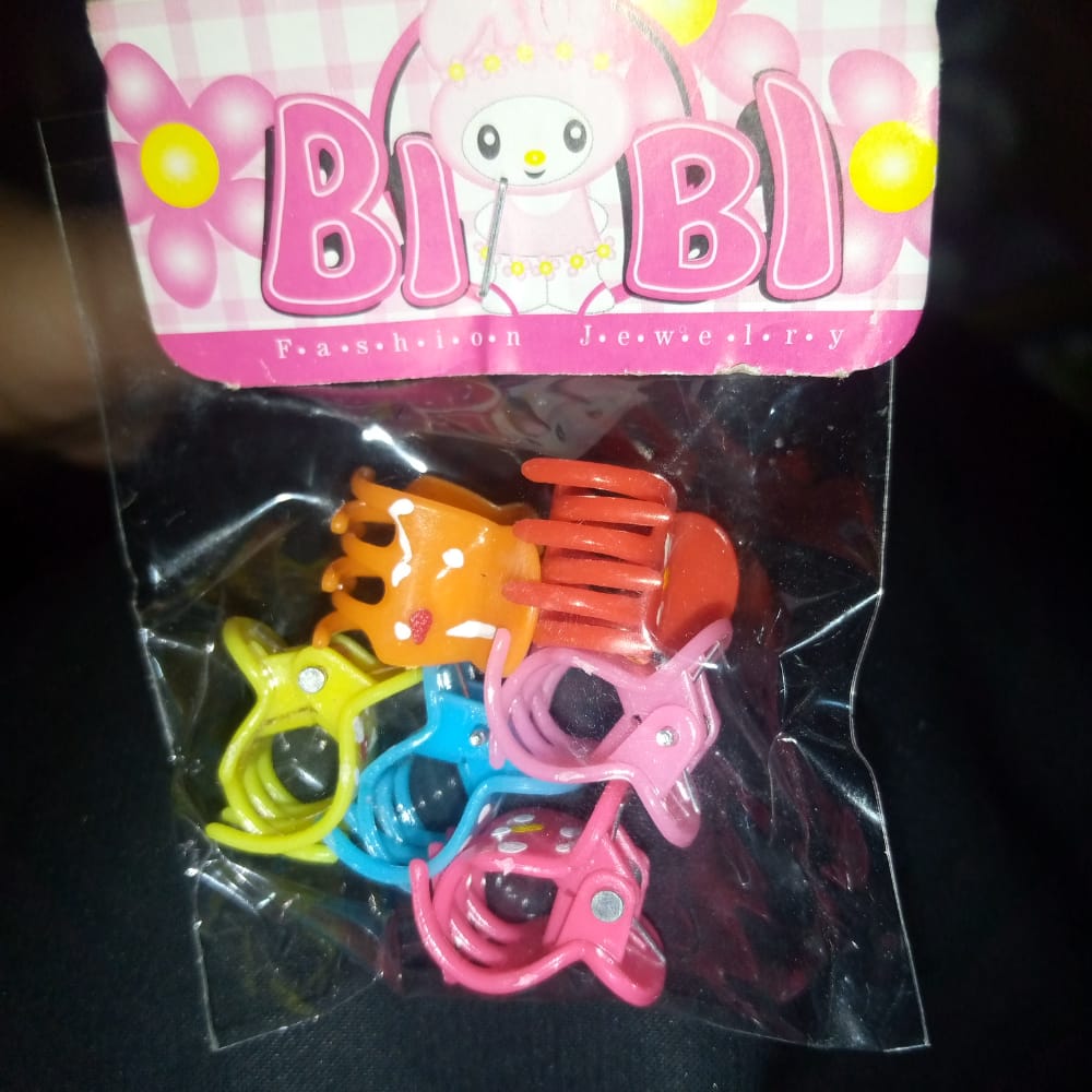 Multi color Plastic Small hair clips catcher crfrmis5f-3