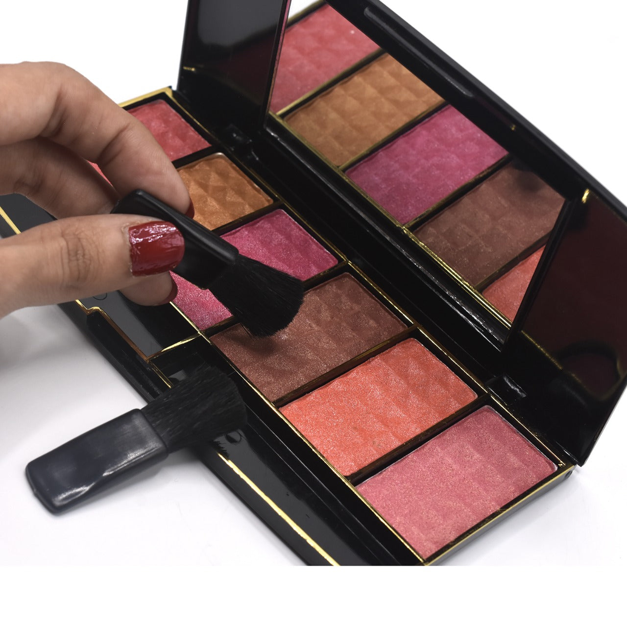 RIJA GLAM CHEEKS 6 COLOR SILKY BLUSH ON - BLUSHER  rbomiz9b-7