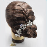 Stylish Flashing Ornaments Rhinestone Pearl Bridal Hair Clip Accessories Jewelry Wedding Elegant Crystal Bride Hair Comb Headwear hpfrcrd1d-6