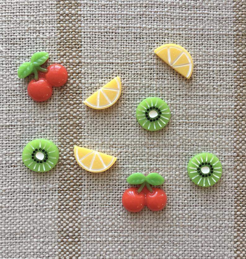 Magnets Mini Lovely Fruits Vegetables Decorative Board Magnetic Stickers Fridge Decors Mix Style Tops
