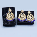 Pearl Long Multi Tassel Bar Drop Earrings With Matha patti For Women Style Sweet Dangle Brincos Party Jewelry Gift