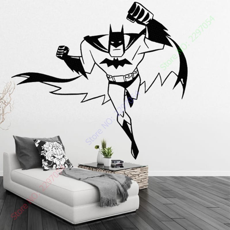 Batman Wall Stickers For Kids Room Decoration Home Decor Vinyl Art Decals