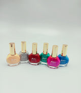 Pack of 6 Nail Polish  Permanent - Multi-colors