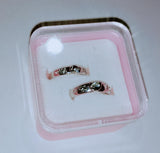 Fashion Couple Silver Plated Personality Mountain Sea Adjustable Ring Love Anniversary Gift