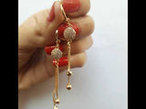 Fashion Gold Long Fringe Pendant Hoop Earrings For Women Wedding Jewelry egfrgdb7j-2