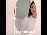 Flexible Self Adhesive Non-Glass Mirror Sticker, Self Adhesive Plastic Wall Mirror Sticker, Mirror Wall Sticker, Mirror Wall Sheets  - 400mm x 600mm  wsfrsrv1i-1