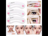 3 Styles Shape Frame Mini Eye Brow Class Drawing Guide Shaping Stencils Grooming Soft ssfrcls4h-3