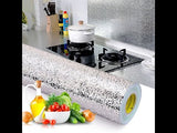 Kitchen Oil-proof Waterproof Stickers Aluminum Foil Kitchen Stove Cabinet Self Adhesive Wall Sticker DIY Wallpaper 24 inch by 78 inch  60cm by 200cm