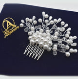Crystal Hair Combs Tiaras Rhinestone Pearl Bridal Hair Comb Headpiece Women Hair Jewelry Wedding Hair Accessories for Bride cpfrpdc5k-1