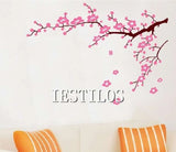 Paper Self Adhesive Home Wall Art Decor SALE Pink Flower Branches Wall Sticker JM7119 Floral PVC Removeable Wall Paper Self Adhesive Home Wall Art Decor