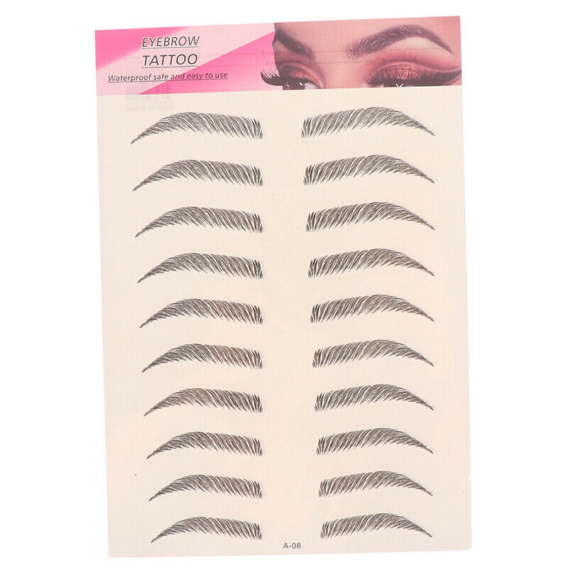 4D Eyebrows Tattoo Hair Like Sticker False Eyebrow Waterproof Stick On Makeup