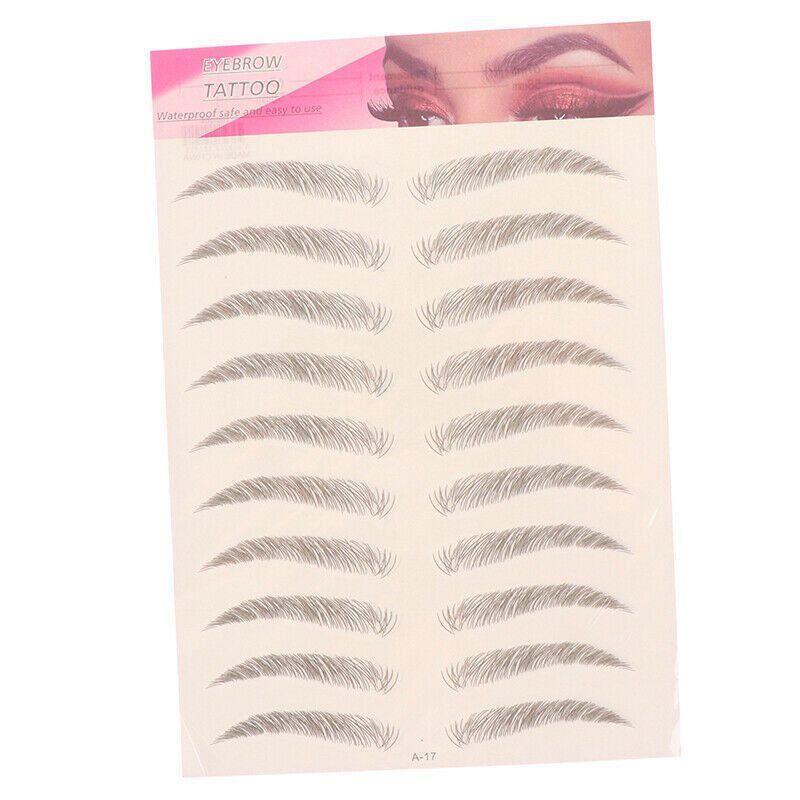4D Eyebrows Tattoo Hair Like Sticker False Eyebrow Waterproof Stick On Makeup