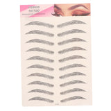 4D Eyebrows Tattoo Hair Like Sticker False Eyebrow Waterproof Stick On Makeup