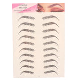 4D Eyebrows Tattoo Hair Like Sticker False Eyebrow Waterproof Stick On Makeup