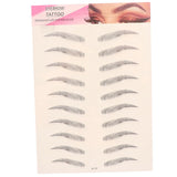 4D Eyebrows Tattoo Hair Like Sticker False Eyebrow Waterproof Stick On Makeup