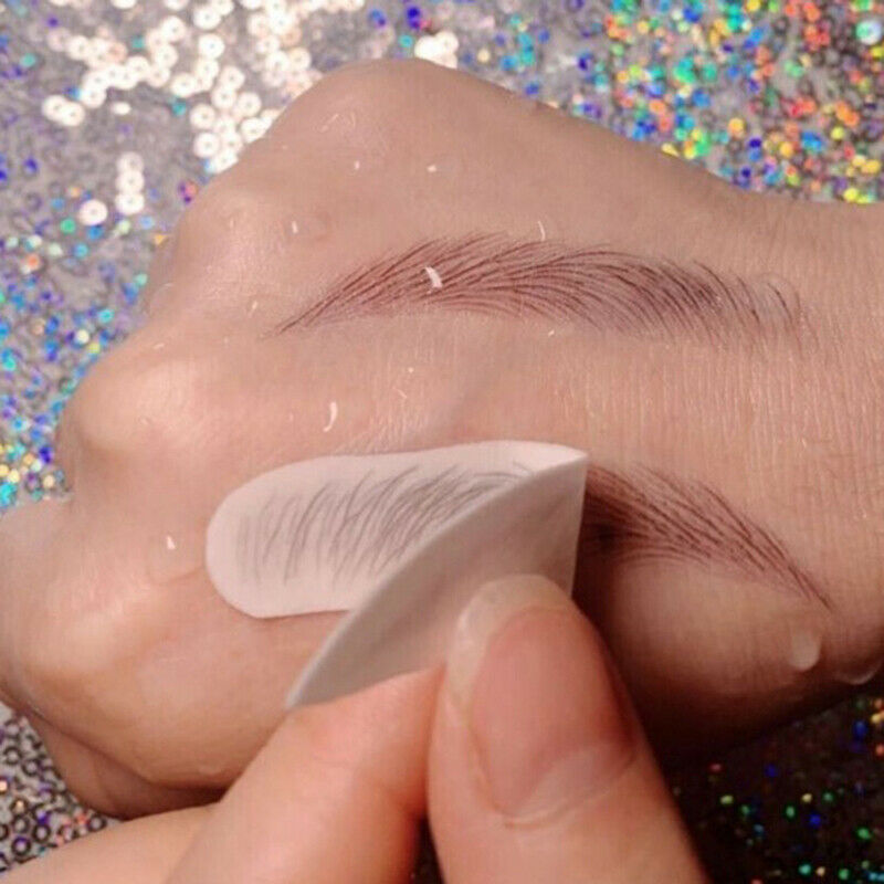 4D Eyebrows Tattoo Hair Like Sticker False Eyebrow Waterproof Stick On Makeup