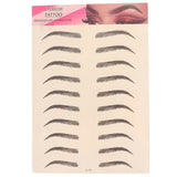 4D Eyebrows Tattoo Hair Like Sticker False Eyebrow Waterproof Stick On Makeup